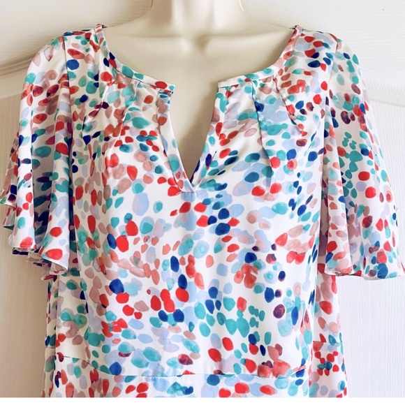 Anthropologie Maeve Watercolor Print Dress - Picture 6 of 10